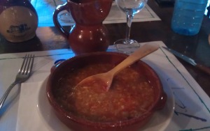 Sopa castellana en Villalcázar
